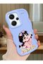 Case for Redmi Note 13 Pro Plus 5g Compatible Shockproof Simple Blue Silicone Phone Case Cute Girl Pattern