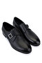 Men's Genuine Leather Black Classic Shoes - 2