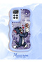 Redmi Note 11 Pro 4g Compatible Anti-Knock Simple Blue Silicone Phone Case Tom and Jerry Pattern - 2