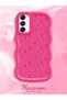 Samsung Galaxy A14 Compatible Shockproof Simple Red Silicone Phone Case Cover Flower Pattern - 2