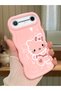Tecno Pova Slim Compatible Shockproof Simple Pink Silicone Phone Case Hello Kitty Pattern