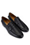 Men's Genuine Leather Black Classic Shoes - 2