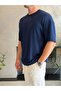Men's Premium Crew Neck Tshirt Navy Blue Eca060 - 3