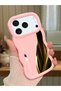 iPhone 17/18 Pro Max Compatible Shockproof Simple Pink Silicone Phone Case Bmw Pattern