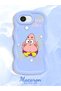 iPhone 17E Compatible Shockproof Simple Blue Silicone Phone Case Spongebob Pattern - 2