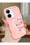 Vivo Y36 4g Compatible Shockproof Simple Pink Silicone Phone Case Hello Kitty Pattern