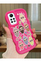 Redmi Note 12 Pro 4g Compatible Shockproof Simple Red Silicone Phone Case Labubu Pattern