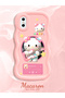iPhone XS Compatible Shockproof Simple Pink Silicone Phone Case Hello Kitty Pattern - 2
