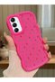 Samsung Galaxy A14 5g Compatible Shockproof Simple Red Silicone Phone Case Cover Flower Pattern
