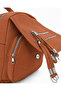Women's Tan Mini Multi-Compartment Fabric Backpack – Daily Use Bag with Flap Pocket Detail - 3