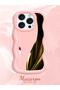 iPhone 12 Pro Compatible Shockproof Simple Pink Silicone Phone Case Bmw Pattern - 2