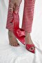 Alora Red Patent Leather Women's Heeled Slippers