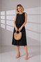 Buttoned Sleeveless Blouse/Elastic Waist Skirt Aerobin Set
