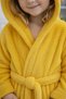 Luna Soft Girls'/Boys' Hooded Cotton Bathrobe Plush Dressing Gown |   Chick Yellow - 3