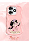 For Tecno Spark Go 2024 Compatible Shockproof Simple Pink Silicone Phone Case Cute Girl Pattern - 2