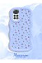 Redmi Note 11 Compatible Shockproof Simple Blue Silicone Phone Case Cover Flower Pattern - 2