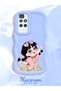 Redmi 10 Compatible Shockproof Simple Blue Silicone Phone Case Cute Girl Pattern - 2