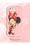 iPhone 8 Plus Compatible Shockproof Simple Pink Silicone Phone Case Minnie Pattern - 2