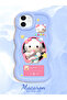 iPhone 11 Compatible Shockproof Simple Blue Silicone Phone Case Hello Kitty Pattern - 2