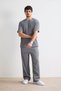 Basic Ottoman Kumaş Baggy Fit Eşofman Altı - 7