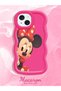 iPhone 14 Plus Compatible Shockproof Simple Red Silicone Phone Case Minnie Pattern - 2