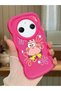 Redmi A3 Pro Compatible Shockproof Simple Red Silicone Phone Case Spongebob Pattern