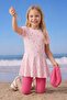 Sun Protection Girls' Flounce Swimsuit Set - 2