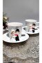 Bride and Groom Motif 2-Piece Porcelain Cup Set