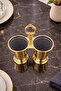 Gold Plated Luxury Spoon Holder 2 Compartment Kitchen Serving Tray Dowry Tableware Organizer Zenith - 7