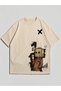 T-Shirt Shorts - T-Shirt with Shorts, Printed Crew Neck Top and Bottom Set - 3
