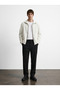 Comfortable Fabric Stand Collar Lined Jacket