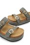 Stella Serena Women's Double Buckle Slippers 0012705 Khaki - 2