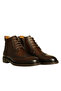 Brown Leather Men's Lace-Up Boots - 2