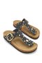 Nashira Mina Women's Flip Flops 0012605 Matte Black