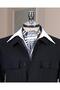 Italian Style Slim Fit Jacket Trousers Sports Men's Suit Navy Blue T14645 - 2