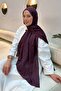 Shine Desen Ayrobin Floral Jacquard Shawl Plum