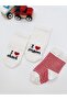 3-Piece Baby Socks / Newborn Mom Dad Socks Combed Cotton - 2