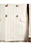 Slim Fit Men's Double-Breasted Pointed Collar Striped Linen Suit Ecru T20100-05 - 6