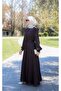 فستان أنكا نور بريت من الساتان مع حزام وأزرار 145 سم ANKA265150 - 8