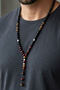 Men's Bijouterie Beaded Necklace Bracelet Set Beaded Necklace Tassel Set - 7