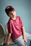 Oversize Crew Neck Modal Short Sleeve T-Shirt for Boys H4722A826Hs - 3