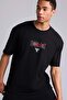 100% Cotton Nba Chicago Bulls Oversized Short Sleeve T-Shirt H3327Ax26Sm