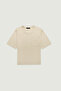 Light Beige Women's T-Shirt with Collar Pockets - 2