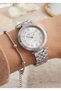 Milano Women's Silver Metal Cord White Dial Wristwatch 2 Years Warranty