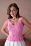 Women's Accessory Detailed Tank Top - 4