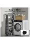 Folding Clothes Dryer Clothes Drying Rack with 4 Shoe Holder, Foldable 3-Tier Laundry Hanger - 6