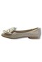 C-Shoes Ys304-26 Wrinkled Patent Leather Encased Satin Bow Tie Anatomical Women's Ballerinas - 3