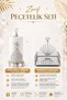 2-Piece Silver Metal Mirrored Flower Model Luxury Square Napkin Holder and Gold Metal Flower Model Luxury Towel Napkin Holder Set Kitchen Serving Tray Dowry Tableware Organizer Zenith - 3