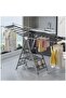 Carbon Steel Clothes Drying Rack, 3-Tier Clothes Drying Stand, Foldable Laundry Standing Dry Racks - 2