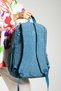 Unisex Turquoise Backpack School Bag Laptop-Sports Travel Bag, Waterproof Crinkle Fabric 47X30Cm - 4
